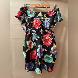 Vintage Victoria’s Secret Floral Satin Camisole & High-Waist Brief Set M